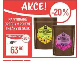 Globus Na vybrané ořechy v polevě značky Globus nabídka