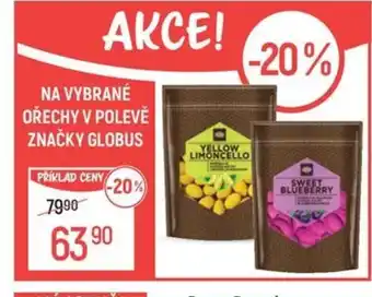 Globus Na vybrané ořechy v polevě značky Globus nabídka