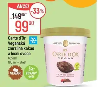 Globus CARTE D'OR Veganská zmrzlina kakao a lesní ovoce nabídka