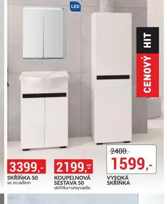 Baumax Skříňka se zrcadlem 50 nabídka