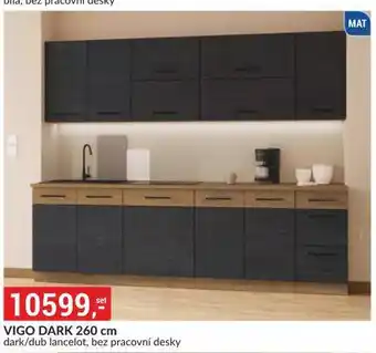 Baumax Kuchyňská linka vigo dark 260 cm nabídka