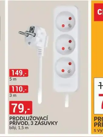 Baumax Prodlužovací přívod 1,5m nabídka