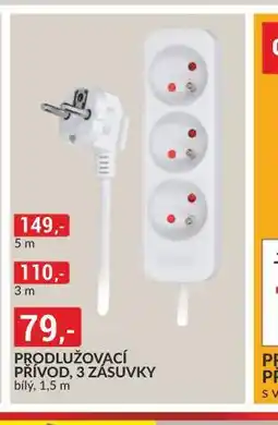 Baumax Prodlužovací přívod 5 m nabídka