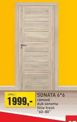 Baumax Dveře rámové sonata 6*3 nabídka