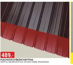 Baumax Plechová střešní krytina nabídka