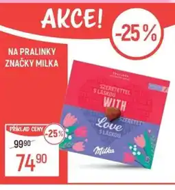 Globus Na pralinky značky milka nabídka