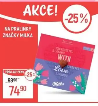 Globus Na pralinky značky milka nabídka