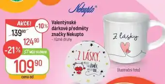 Globus Valentýnské dárkové předměty značky Nekupto nabídka