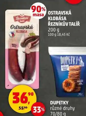 Penny Market OSTRAVSKÁ KLOBÁSA ŘEZNÍKŮV TALÍŘ, 200 g nabídka