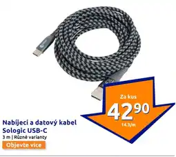 Action Nabíjecí a datový kabel sologic usb-c nabídka