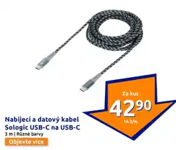 Action Nabíjecí a datový kabel sologic usb-c na usb-c nabídka