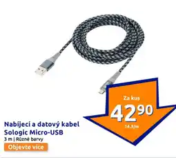 Action Nabíjecí a datový kabel sologic micro-usb nabídka