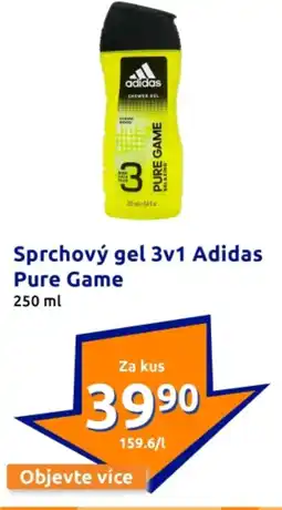 Action Sprchový gel 3v1 adidas pure game nabídka