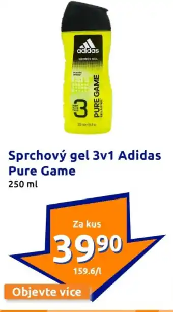 Action Sprchový gel 3v1 adidas pure game nabídka