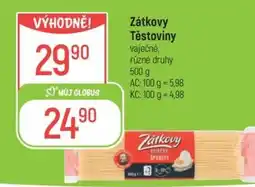 Globus Zátkovy těstoviny nabídka