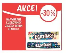 Globus LENTILKY Na vybrané cukrovinky značky orion nabídka