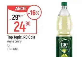 Globus Top topic, rc cola nabídka