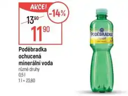 Globus Poděbradka ochucená minerální voda nabídka