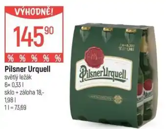 Globus Pilsner urquell nabídka