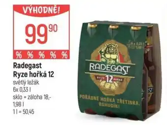 Globus RADEGAST Ryze hořká 12 nabídka