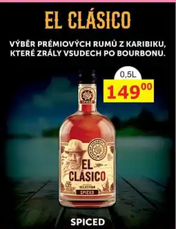 BENE Nápoje EL CLÁSICO SELECTION SPICED RUM Z KARIBIKU 0,5l nabídka