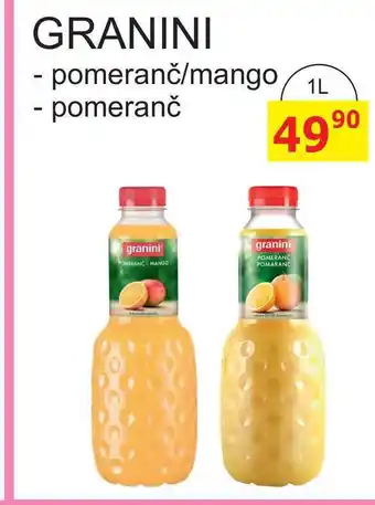 BENE Nápoje GRANINI 1L - pomeranč/mango nabídka