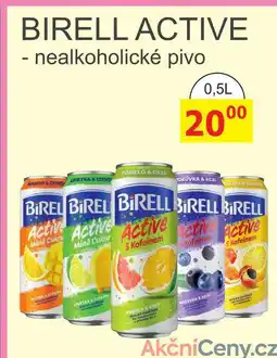 BENE Nápoje BIRELL ACTIVE - nealkoholické pivo 0,5L nabídka