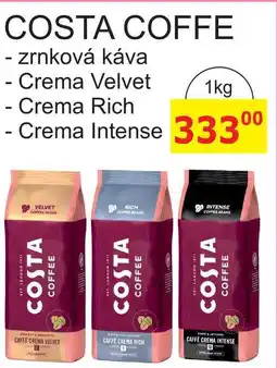 BENE Nápoje COSTA COFFE - zrnková káva 1kg nabídka