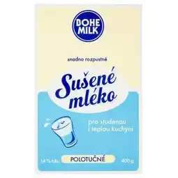 BENE Nápoje Bohe Milk Sušené mléko polotučné 400g nabídka