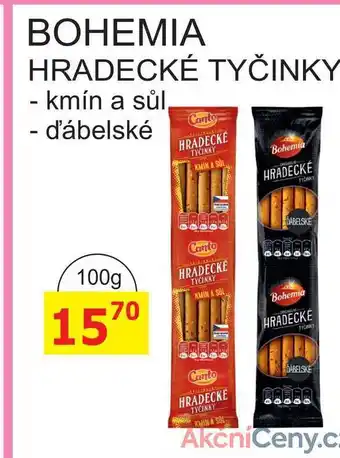 BENE Nápoje BOHEMIA HRADECKÉ TYČINKY 100g nabídka