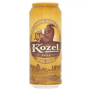 BENE Nápoje Velkopopovický Kozel Pivo výčepní světlé plechovka 0,5l 500ml nabídka