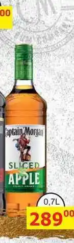 BENE Nápoje Captain Morgan Sliced Apple 0,7l 25% nabídka