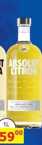 BENE Nápoje ABSOLUT CITRON 40% 1L nabídka