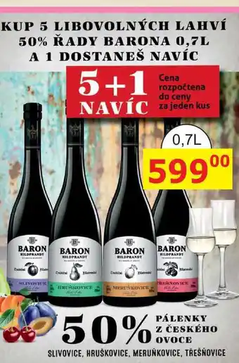 BENE Nápoje BARON 0,7 L, různé druhy nabídka