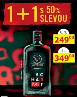 BENE Nápoje JÄGERMEISTER SCHARF 0,7L nabídka