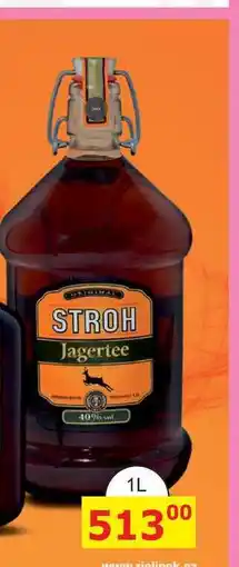 BENE Nápoje STROH Jagertee 40% vol 1L nabídka