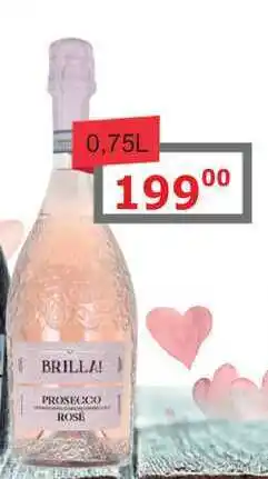 BENE Nápoje BRILLAI PROSECCO ROSE 0,75l nabídka