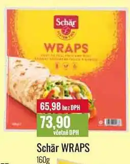 Ratio Schär WRAPS 65,98 bez DPH 73,90 včetně DPH Schär WRAPS 160g nabídka