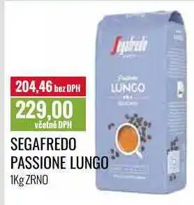 Ratio SEGAFREDO PASSIONE LUNGO 1Kg nabídka