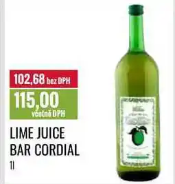 Ratio LIME JUICE BAR CORDIAL 1l nabídka