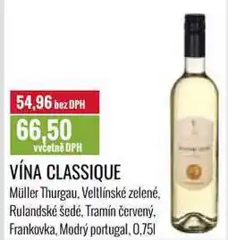 Ratio VÍNA CLASSIQUE 0,75l nabídka