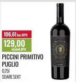 Ratio PICCINI PRIMITIVO PUGLIO 0,75l nabídka