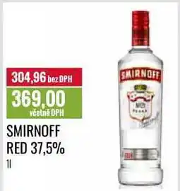 Ratio SMIRNOFF RED 37,5% 1l nabídka