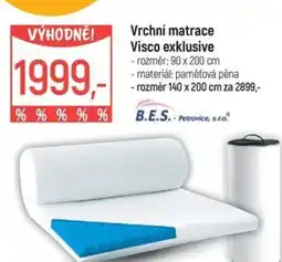 Vrchní matrace visco exklusive