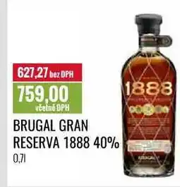 Ratio BRUGAL GRAN RESERVA 1888 40% 0,7l nabídka