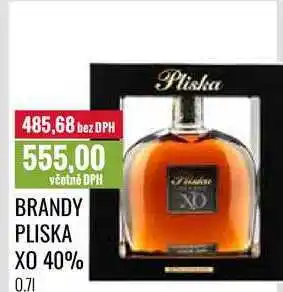 Ratio BRANDY PLISKA XO 40% 0,7l nabídka