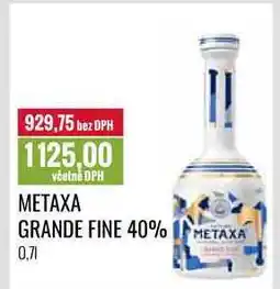 Ratio METAXA GRANDE FINE 40% 0,7l nabídka