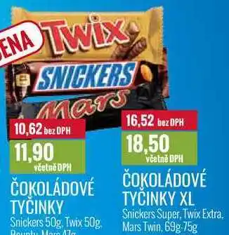 Ratio ČOKOLÁDOVÉ TYČINKY XL 69g-75g nabídka