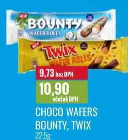 Ratio CHOCO WAFERS BOUNTY, TWIX 22,5g nabídka