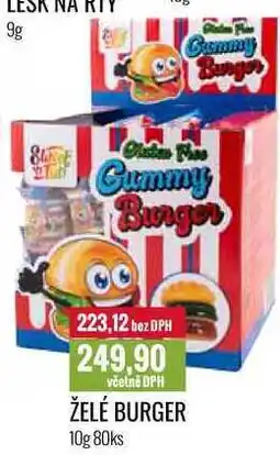 Ratio ŽELÉ BURGER 10g 80ks nabídka